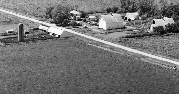 Vintage Aerial photo from 1979 in O'Brien County, IA