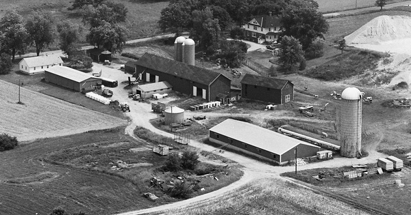 Vintage Aerial photo from 1980 in Jefferson County, WI