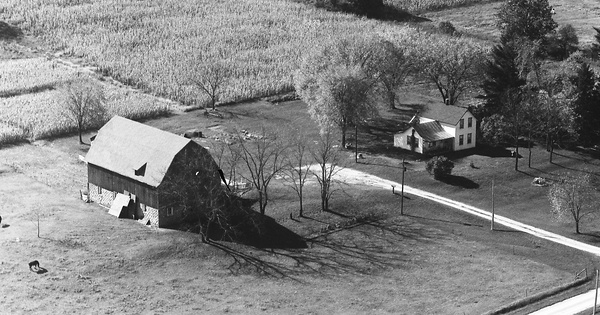Vintage Aerial photo from 1973 in La Crosse County, WI