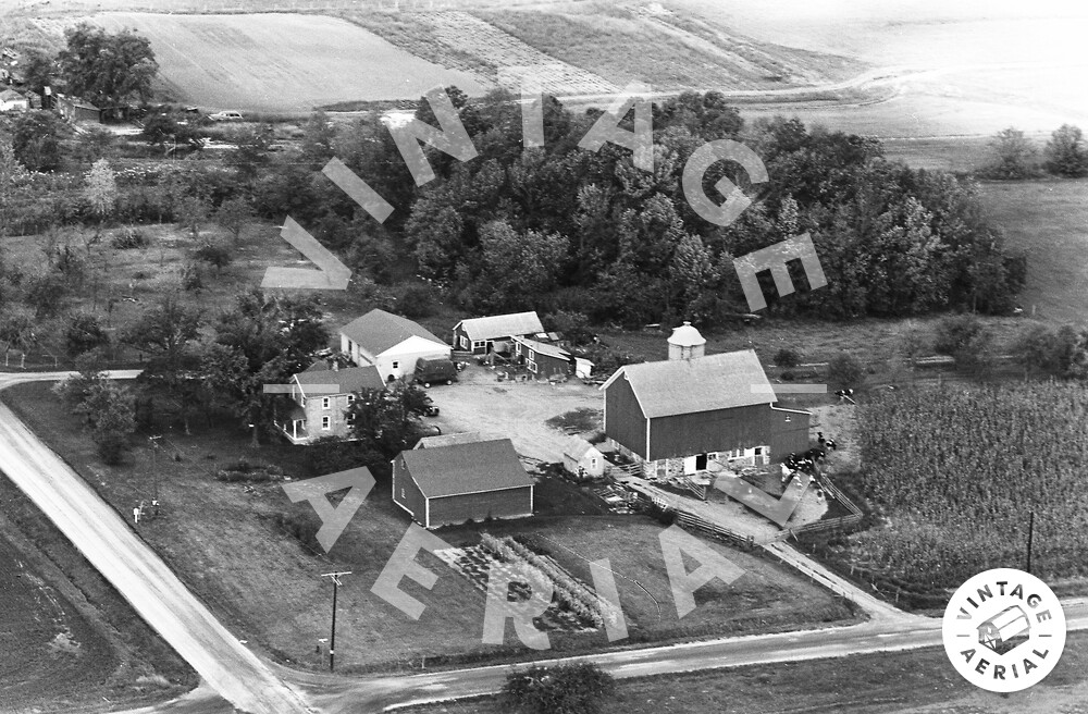 Vintage Aerial Wisconsin Racine County 1964 16CRA5