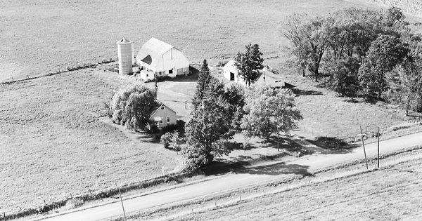 Vintage Aerial photo from 1971 in Polk County, WI
