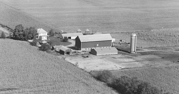 Vintage Aerial photo from 1980 in Sauk County, WI