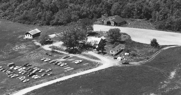 Vintage Aerial photo from 1993 in Anson County, NC