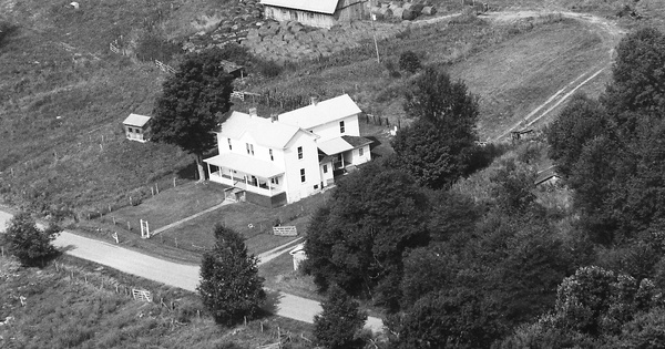 Vintage Aerial photo from 1992 in Tazewell County, VA