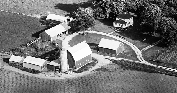 Vintage Aerial photo from 1972 in Ogle County, IL