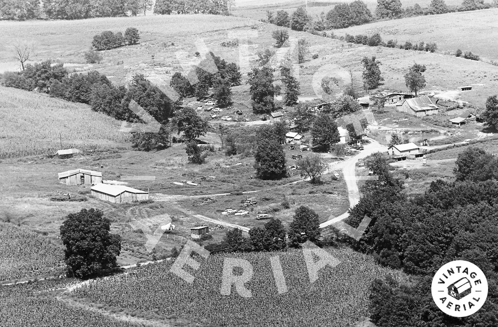 Vintage Aerial Missouri Lincoln County 1970 74OLI4