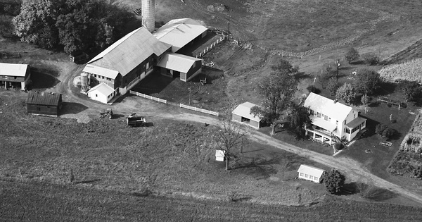Vintage Aerial photo from 1992 in Juniata County, PA