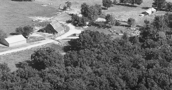 Vintage Aerial photo from 1985 in Benton County, AR