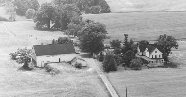 Vintage Aerial photo from 1966 in Dauphin County, PA