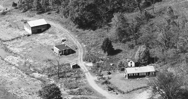 Vintage Aerial photo from 1980 in Robertson County, KY
