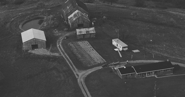 Vintage Aerial photo from 1980 in Pendleton County, KY