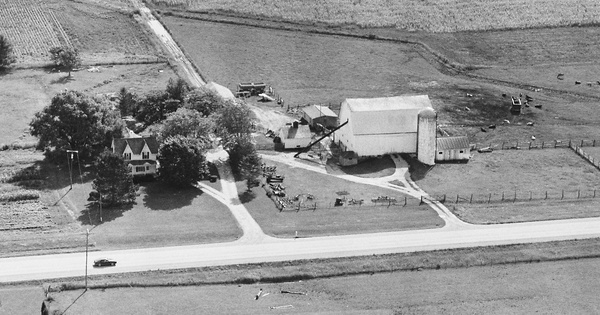 Vintage Aerial photo from 1982 in Huron County, MI