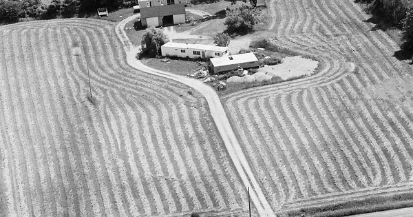 Vintage Aerial photo from 1978 in Gratiot County, MI