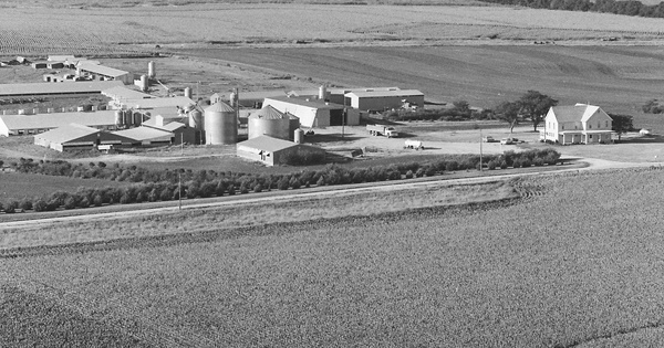 Vintage Aerial photo from 1979 in Clay County, KS