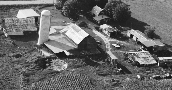 Vintage Aerial photo from 1989 in Antrim County, MI