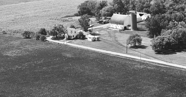 Vintage Aerial photo from 1967 in Martin County, MN