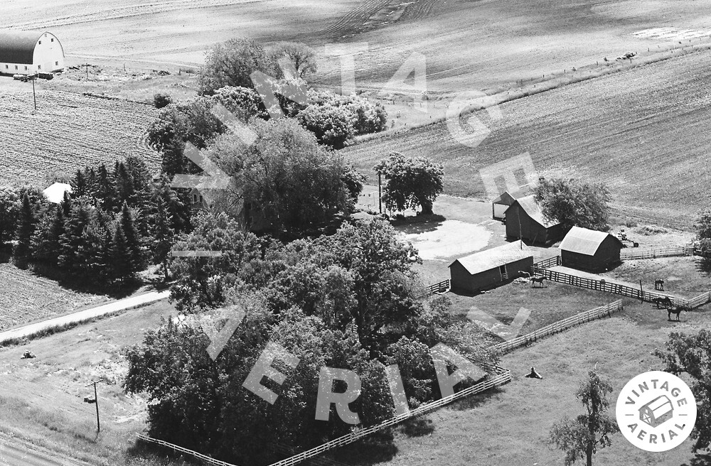 Vintage Aerial Minnesota McLeod County 1971 65HML9