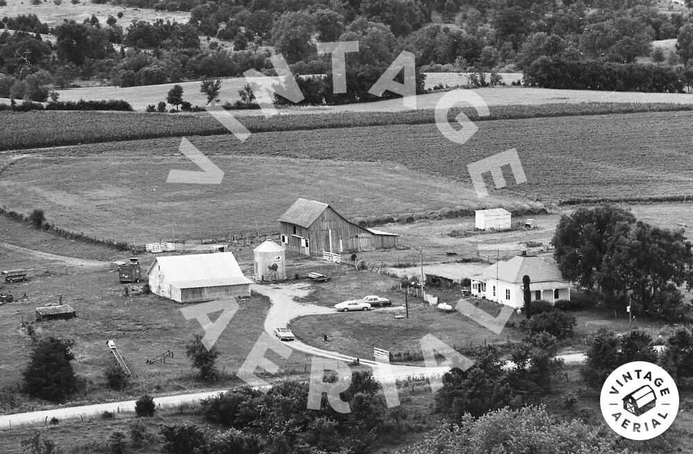 Vintage Aerial Iowa Davis County 1978 43YDA34