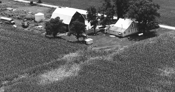 Vintage Aerial photo from 1993 in Randolph County, IN