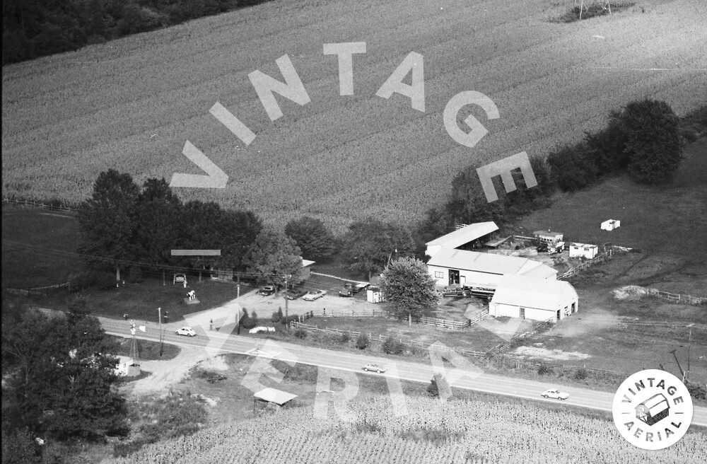 Vintage Aerial Indiana Hancock County 1970 5KHA12