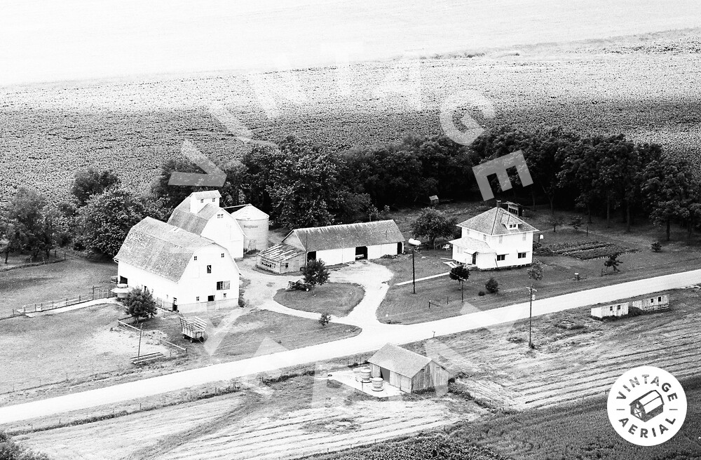 Vintage Aerial Iowa Tama County 1972 16PTA2