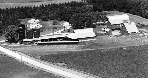 Vintage Aerial photo from 1976 in Washington County, IA