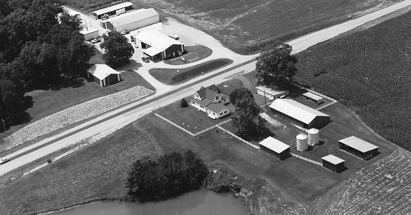 Vintage Aerial photo from 2004 in Warrick County, IN