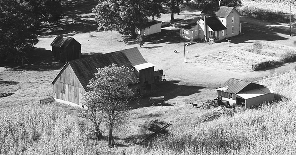 Vintage Aerial photo from 1974 in Vanderburgh County, IN