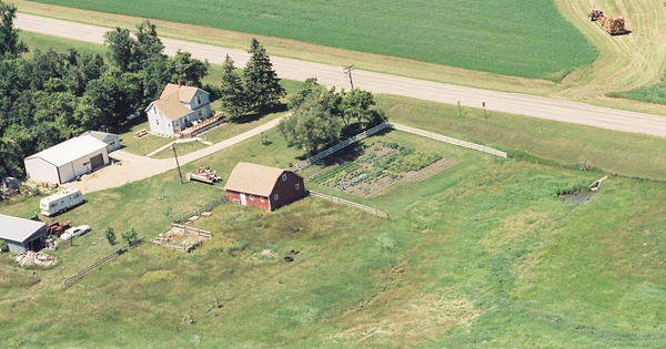 Vintage Aerial photo from 1998 in Pipestone County, MN