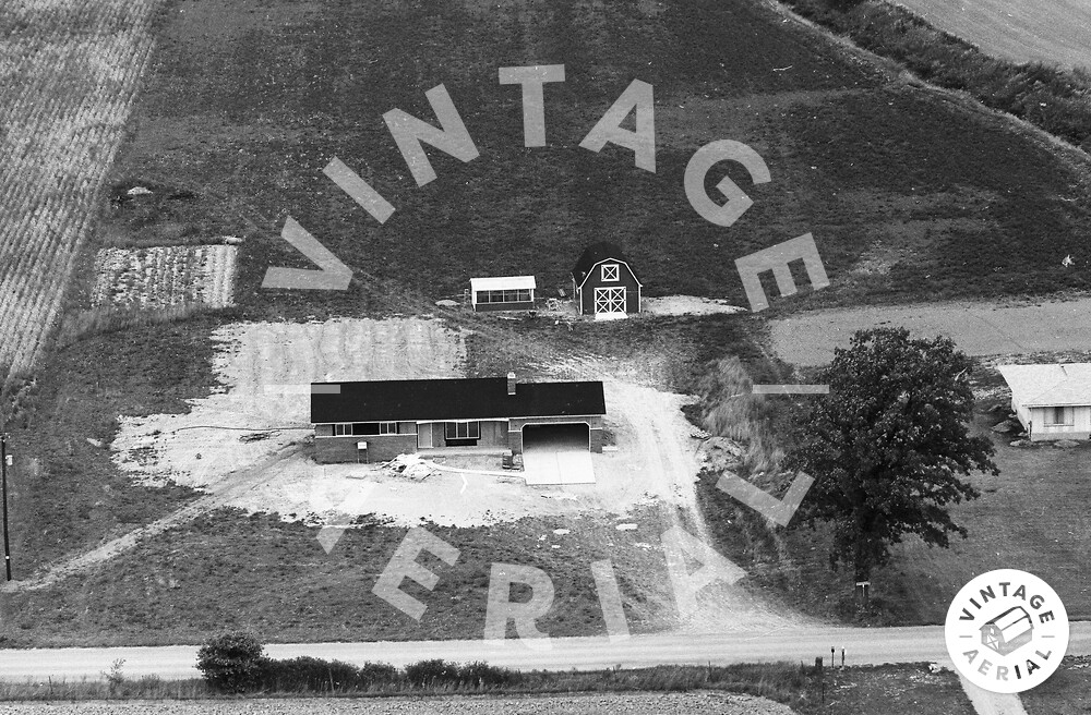 Vintage Aerial Michigan Shiawassee County 1973 37FSH36