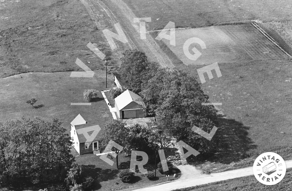 Vintage Aerial Ohio Morrow County 1968 4OMO1