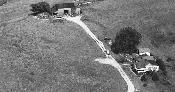Vintage Aerial photo from 1966 in Lawrence County, OH