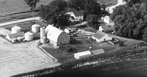 Vintage Aerial photo from 1974 in Sibley County, MN