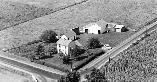 Vintage Aerial photo from 1968 in Clark County, OH