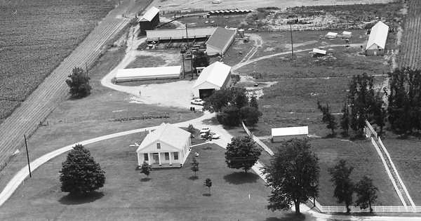 Vintage Aerial photo from 1972 in Clinton County, OH