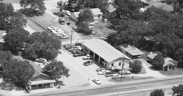 Vintage Aerial photo from 1986 in Blanco County, TX