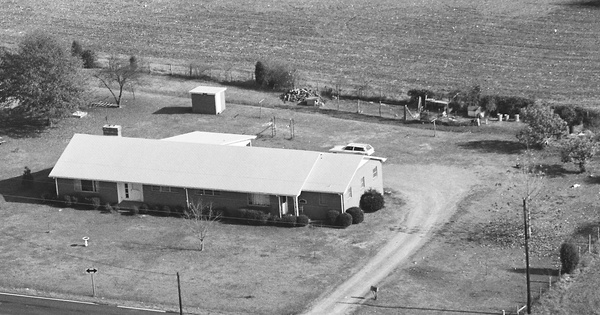 Vintage Aerial photo from 1982 in Cabarrus County, NC