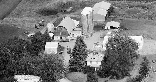 Vintage Aerial photo from 1988 in Wright County, MN