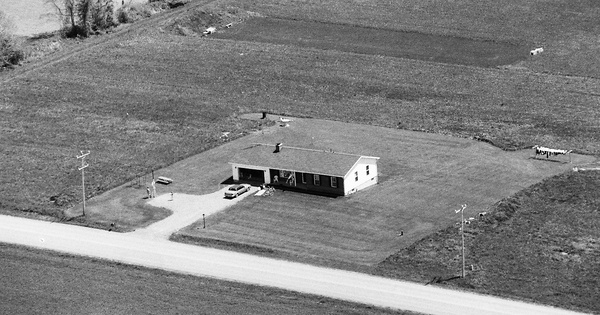 Vintage Aerial photo from 1995 in Wyoming County, NY