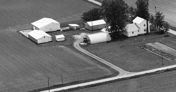 Vintage Aerial photo from 1986 in Putnam County, OH