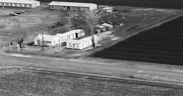 Vintage Aerial photo from 1988 in Hale County, TX