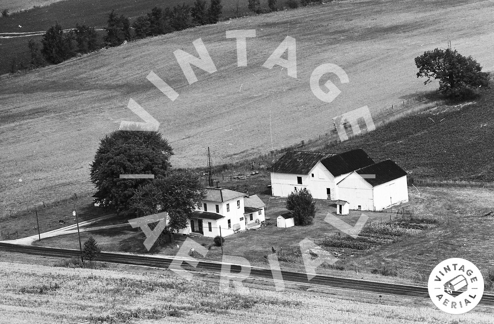 Vintage Aerial Ohio Huron County 1974 19DHU12