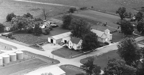 Vintage Aerial photo from 1968 in Lee County, IL
