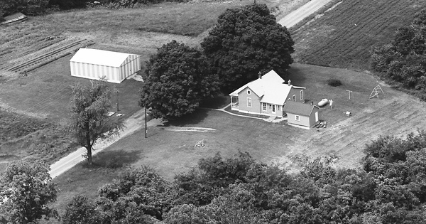 Vintage Aerial photo from 1975 in Clark County, IL