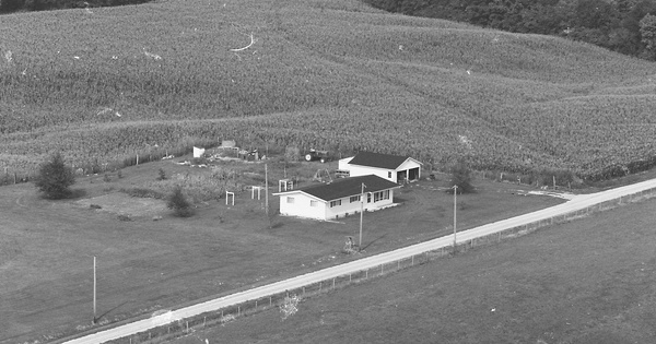 Vintage Aerial photo from 1977 in Cass County, IL