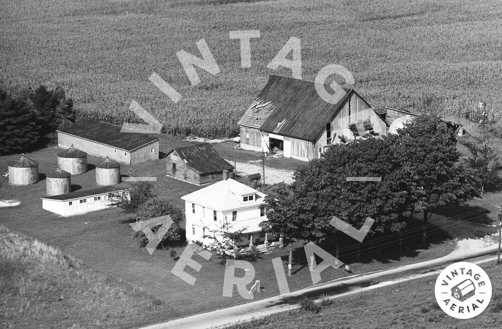 Vintage Aerial Indiana Fulton County 1973 47TFU6