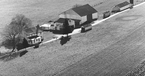 Vintage Aerial photo from 1974 in Chester County, PA