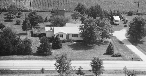 Vintage Aerial photo from 1980 in Macon County, IL