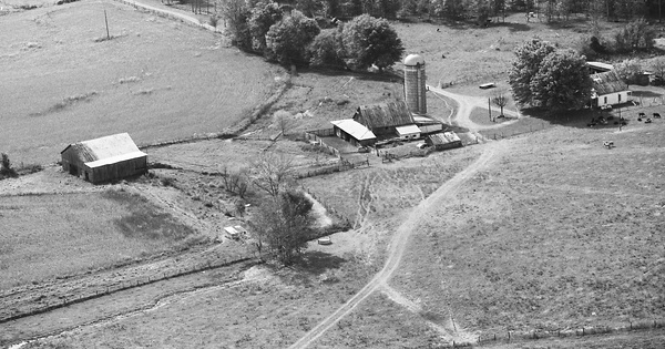 Vintage Aerial photo from 1982 in Taylor County, KY