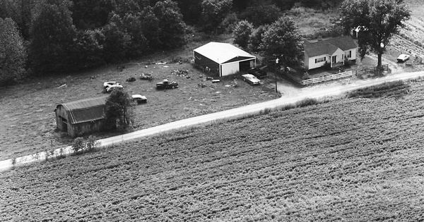 Vintage Aerial photo from 1983 in Logan County, KY
